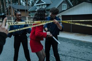 foto jurnalis dan polisi